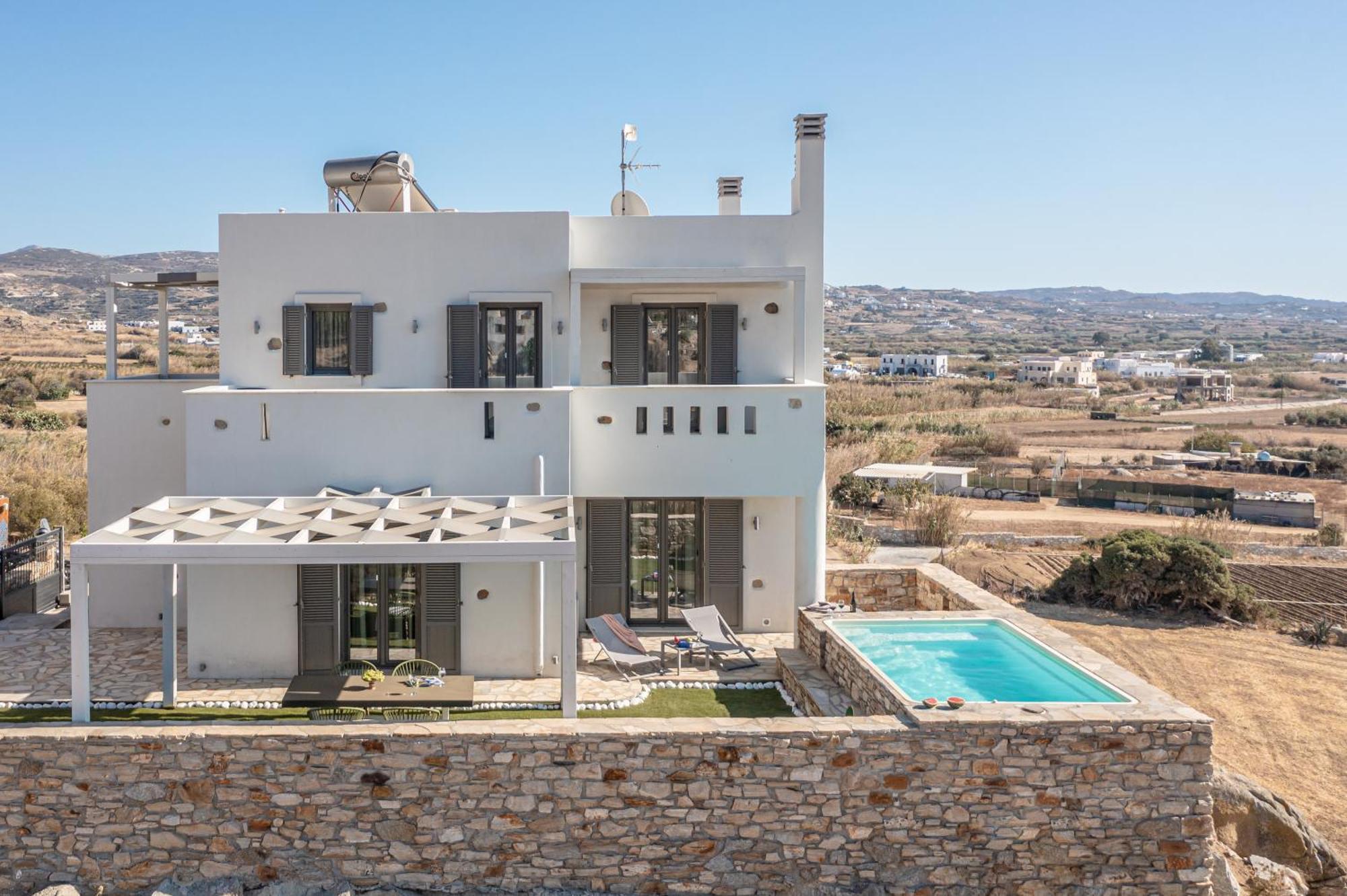 Villa Bazeos Agkidia Bagian luar foto